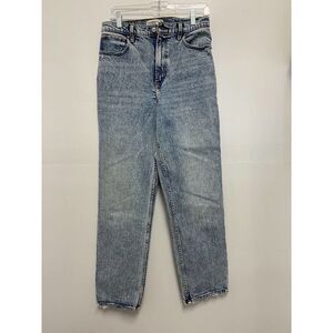 Abercrombie & Fitch Jeans Womens 29/8 R 90s Straight Ultra High Rise Raw Hem